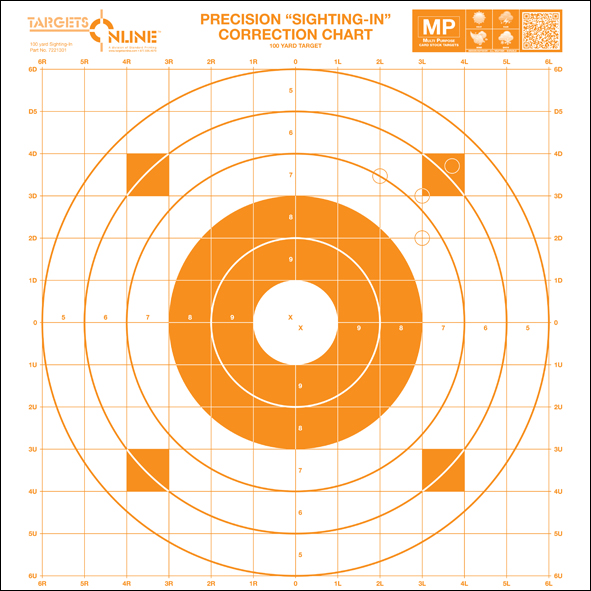 100 Yard Sighting In - Card Stock 100 Yard Sighting In - Card Stock
